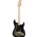 Squier 0378153539 Affinity Series Stratocaster Electric Guitar FMT HSS, Black Burst
