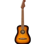 Fender 0970710103 Redondo Mini Acoustic Guitar w/Gig Bag, Sunburst