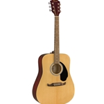 Fender 0971210521 FA-125 Dreadnought Acoustic Guitar w/Gig Bag, Natural