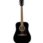 Fender 0971210706 FA-125 Dreadnought Acoustic Guitar w/Gig Bag, Black
