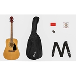 Fender 0971210721 FA-115 Dreadnought Acoustic Guitar Pack w/Gig Bag, Natural