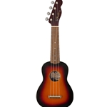Fender 0971610503 Venice Soprano Ukulele, 2-Color Sunburst