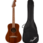 Fender 0974103121 California Standard Redondo Mini with Bag, Sapele Top, Natural Sapele w/Gig Bag