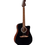 Fender 0974620506 California Deluxe Redondo™ CE Acoustic Electric Guitar, Walnut Fingerboard, Black