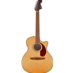 Fender 0974690521 California Deluxe Newporter™ CE Acoustic Electric Guitar, Walnut Fingerboard, Natural