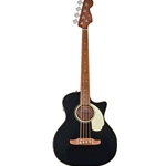 Fender 0974791506 California Deluxe Kingman™ CE Acoustic Electric Bass Guitar, Walnut Fingerboard, Black