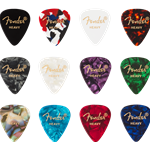 Fender 0980300500 351 Shape - Celluloid Medley Guitar Picks- Heavy (pack of 12)