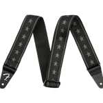 Fender 0990615004 Nylon Stars and Stripes Guitar / Bass Strap - Black/Grey - 2"