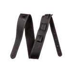 Fender 0990681006 Monogrammed Leather Guitar Strap - Black - 2"