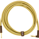 Fender 0990820091 Deluxe Series Instrument Cable - Straight/Angle - 10' - Tweed