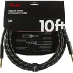 Fender 0990820092 Deluxe Series Instrument Cable - Straight/Straight - 10' - Black Tweed