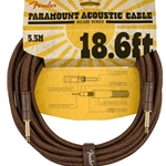 Fender 0990918007 Paramount 18.6' Acoustic Instrument Cable - Brown