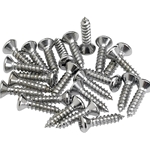 Fender 0994923000 Pickguard/Control Plate Mounting Screws (24) (Chrome)