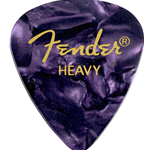 Fender 1980351976 Premium Celluloid 351 Shape Picks, Heavy, Purple Moto, 12-Pack