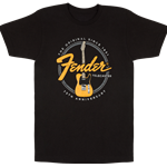 Fender 9101391697 Telecaster® 75th Tele® Tee, Vintage Black, XL
