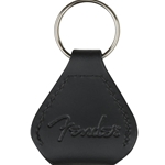 9106001606 Fender™ Leather Pick Holder Keychain - Black