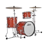 Ludwig L84823AX51 Jazzette Classic Maple 3-piece Shell Pack with 12" Rack Tom, 14" Floor Tom, 18" Bass Drum, Mod Orange