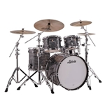 Ludwig L88204AX1Q Classic Maple Mod 5-Piece Vintage Premium Shell Pack, Black Oyster
