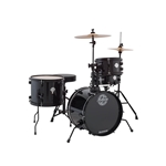 Ludwig LC178X016 Pocket Kit Drum Set, Black Sparkle