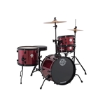 Ludwig LC178X025 Pocket Kit Complete Drum Set, Wine Red Sparkle
