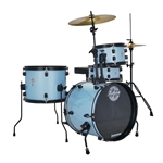 Ludwig LC178X0C8 Pocket Kit Complete Drum Set, Crystal Blue Sparkle