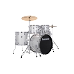 Ludwig LC19015 Accent Fuse 5-Piece Complete Drum Set, Silver Sparkle