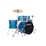 Ludwig LC19019 Accent Fuse 5-Piece Complete Drum Set, Blue Sparkle