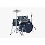 Ludwig LC190C5 Accent Fuse 5-Piece Complete Drum Set, Jade Dust