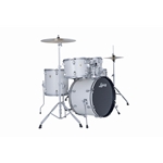 Ludwig LC190C7 Accent Fuse 5-Piece Complete Drum Set, Snow Dust