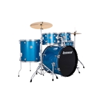 Ludwig LC19519 Accent Live 5-Piece Complete Drum Set, Blue Sparkle