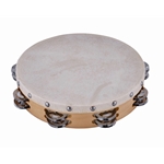 Ludwig LE4004 10" Tambourine, Double Row - w/ Skin Head