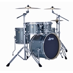 Ludwig LE5200C4P101 Evolution 5-Piece Complete Drum Set w/ Hardware, 20" Bass Drum, Atlantic Sparkle w/ Paiste101 Cymbals