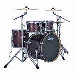 Ludwig LE5220C1P101 Evolution 5-Piece Complete Drum Set w/ Hardware, 22" Bass Drum, Carmel Sparkle w/ Paiste101 Cymbals