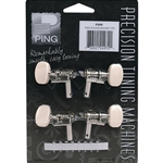 Ping P2699 Ukulele Tuning Machine Set of 4, 2 + 2 Geared, Nickel