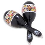 Toca T3132 Hand Painted Maracas, Black