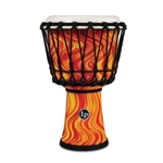 LP LP1607OM Rope Tuned Circle Djembe with Perfect-Pitch 7" Head, Orange Marble