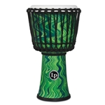 LP LP2010-GM Rope Tuned Circle Djembe with Perfect-Pitch 10" Head, Green Marble