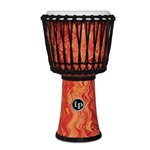 LP LP2010-OM Rope Tuned Circle Djembe With Perfect-pitch 10" Head, Orange Marble