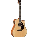 Yamaha FGX820C Solid Top Acoustic Electric Dreadnought Guitar Natural