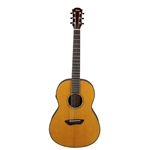 Yamaha CSFTAVN Transacoustic Parlor Guitar, Vintage Natural Gloss w/Hard Bag