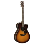 Yamaha FSX830CBS Small Body Acoustic Electric Guitar, Brown Sunburst