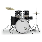 Pearl RS525SC/C31 Roadshow 5-piece Complete Drum Set with Cymbals - Jet Black