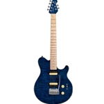 Sterling By Music Man AX3FM-NBL-M1 Axis Flame Maple Top Neptune Blue Electric Guitar