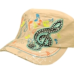 AM Gifts  6434 Neon/Rhinestone Khaki Hat