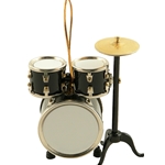 AM Gifts  9219B Black Drum Set Ornament