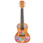 AM Gifts  9543 Floral Ukulele Acrylic Magnet