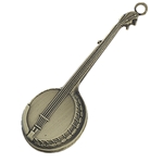 AM Gifts  K78 Banjo w/American Eagle Keychain-Antique Brass