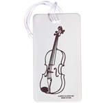AM Gifts  1705 Violin Hard Plastic ID Tag