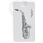 AM Gifts  1708-00 Saxophone Hard Plastic ID Tag