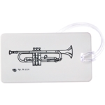 AM Gifts  1709 Trumpet Hard Plastic ID Tag